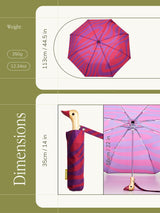 Swirl in Pink Eco-Friendly Compact Duck Umbrella Original Duckhead