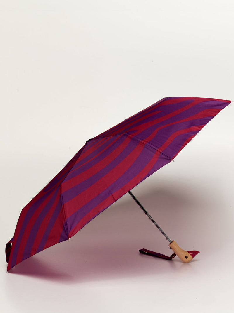 Swirl in Pink Eco-Friendly Compact Duck Umbrella