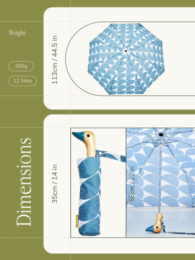 Denim Moon Eco-Friendly Compact Duck Umbrella Original Duckhead