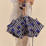 Polkastripe Eco-Friendly Compact Duck Umbrella