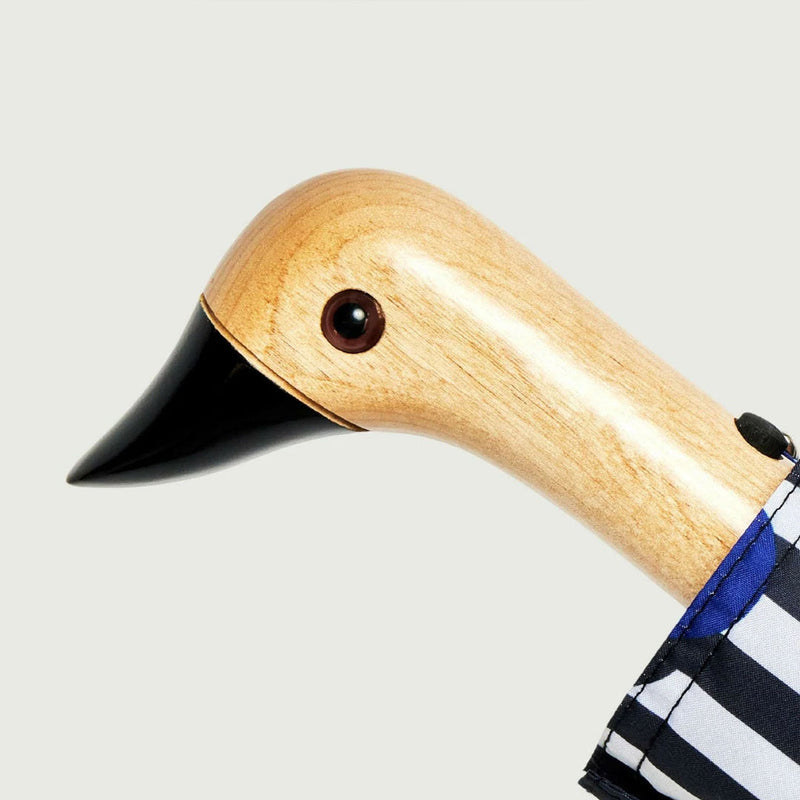 Polkastripe Eco-Friendly Compact Duck Umbrella - Original Duckhead