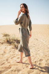 Isla - Midi Linen Dress