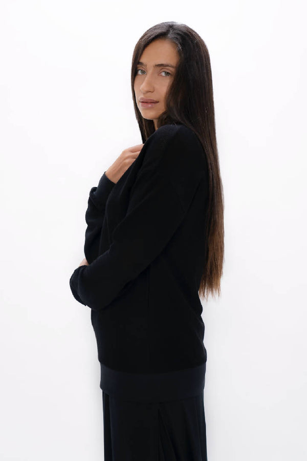 Philly - PYRATEX® Seaweed Fibre Cosy Sweater - Black Sand