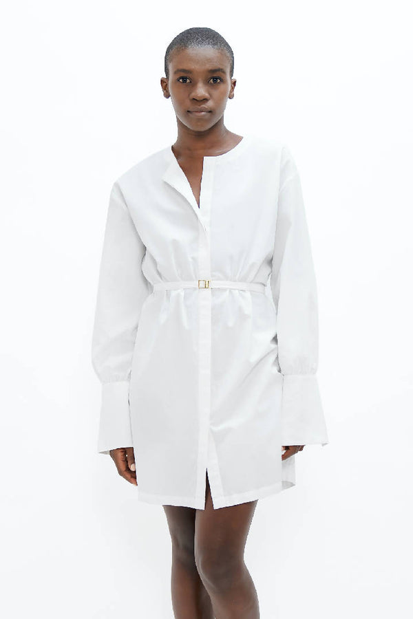 Cap Ferret Kimono Dress in White Dove