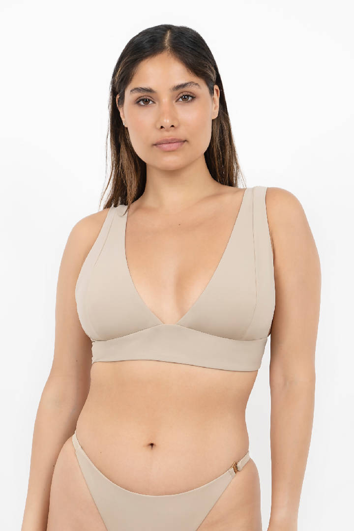 Uluwatu Timeless Bikini Top in Sand Brown