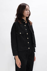 Arizona - Sustainable Denim Jacket - Celeste Black