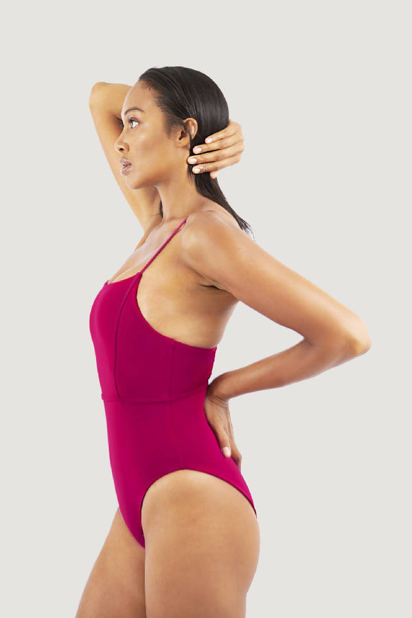 Byron Bay One-Piece Swimsuit in Red Coral