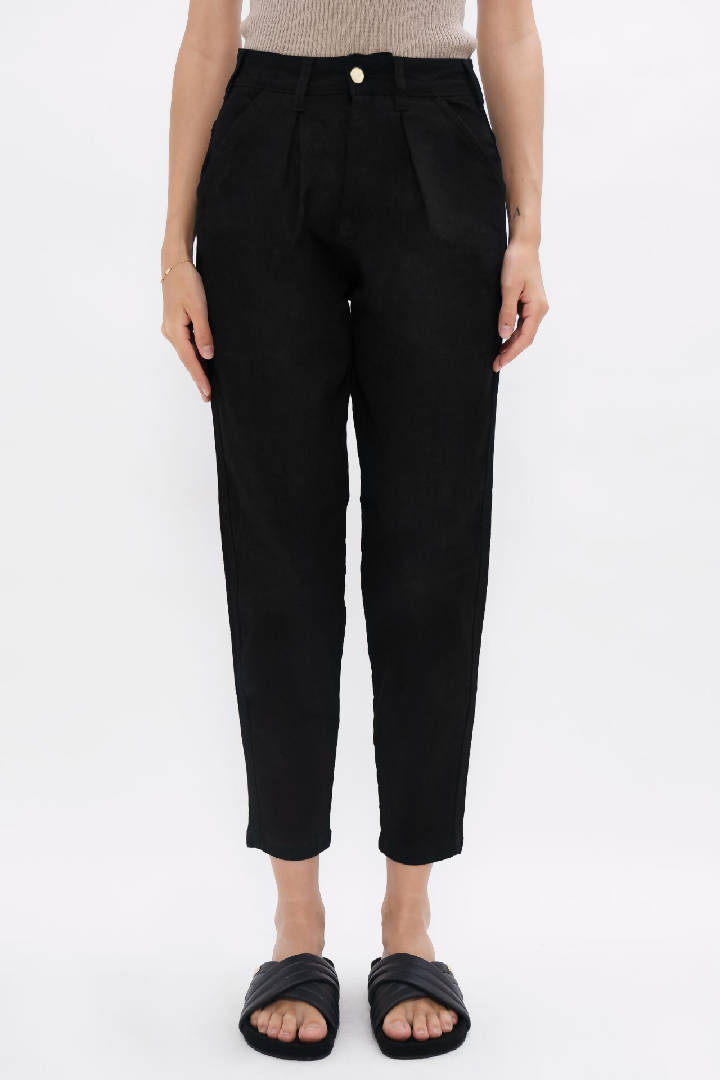 California - Sustainable Barrel Jeans - Celeste Black