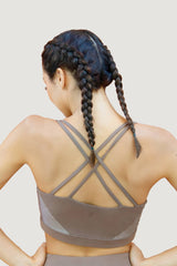 Stockholm Sport Bra Top in Jasper Brown