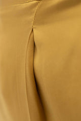 Manila Silk Tailored Shorts in Mimosa Yellow