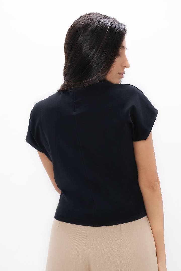 Dublin - PYRATEX® Organic Cotton Cosy Top - Black Sand