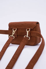 New York Piñatex® Belt Bag in Mocha Brown