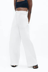 Florence Organic Cotton Pants in White Dove