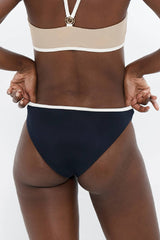 Brisbane Classic Bikini Bottom in Dark Blue Pebble