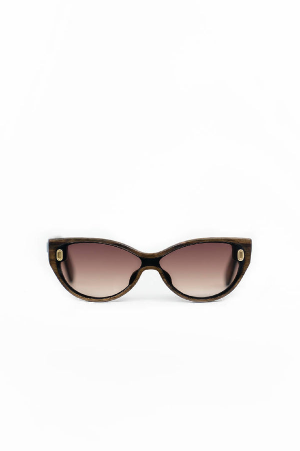 Hampton Wooden Cat Eye Sunglasses