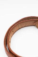 Berlin Piñatex® Thin Belt in Canela Brown