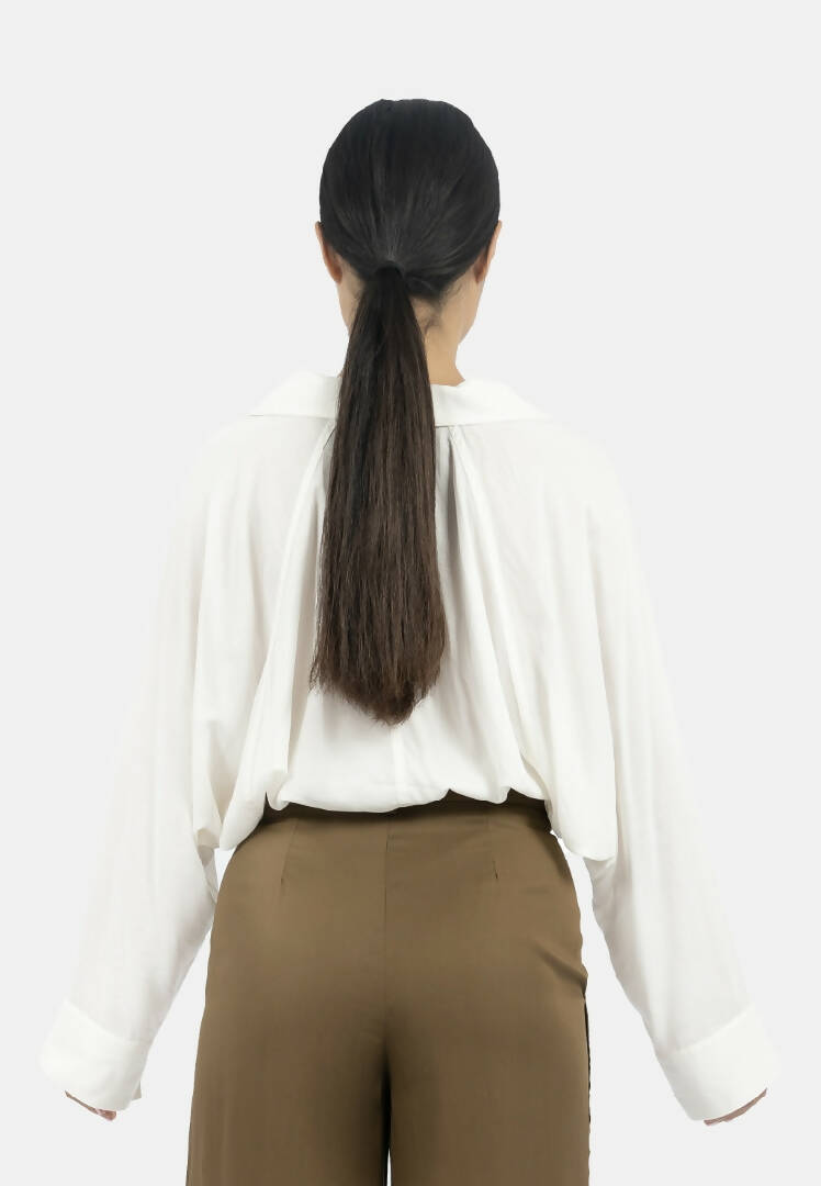 Siena Batwing Sleeve Shirt-Creme