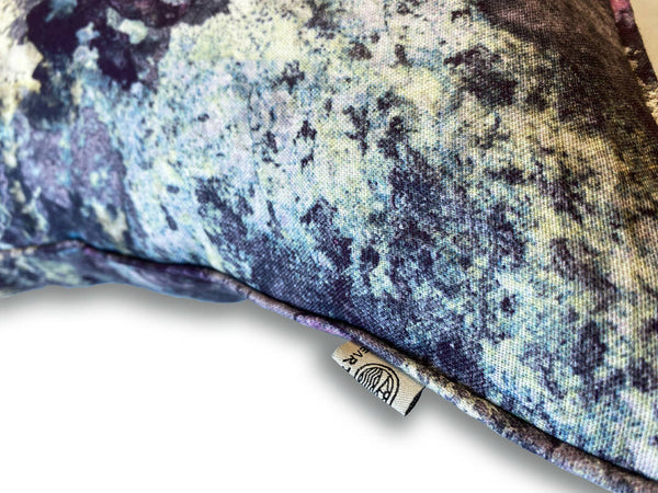 Luxury Irish Linen 50cm Faded Grandeur Purple Vibrant Square Cushion