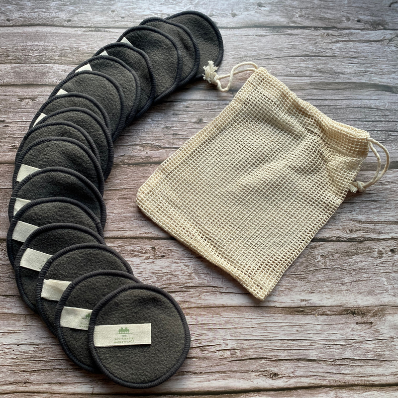 Bamboo Charcoal Reusable Face Pads The Sustainable Marketplace