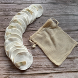 Bamboo Velvet Reusable Face Pads Set of 16
