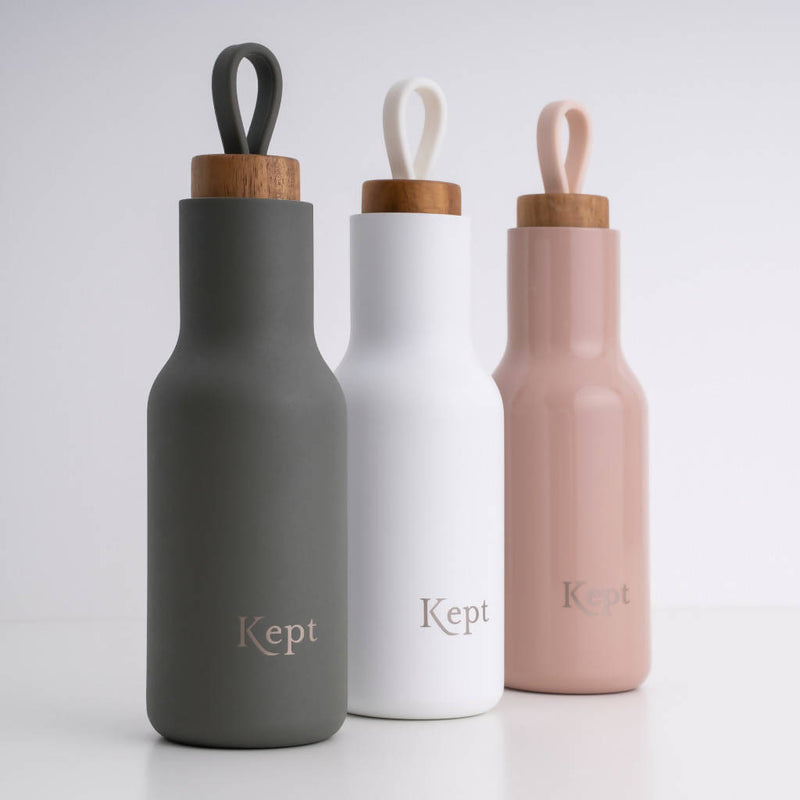 Kept Slate Stainless Steel Vacuum Insulated Reusable Water Bottle – 600ml