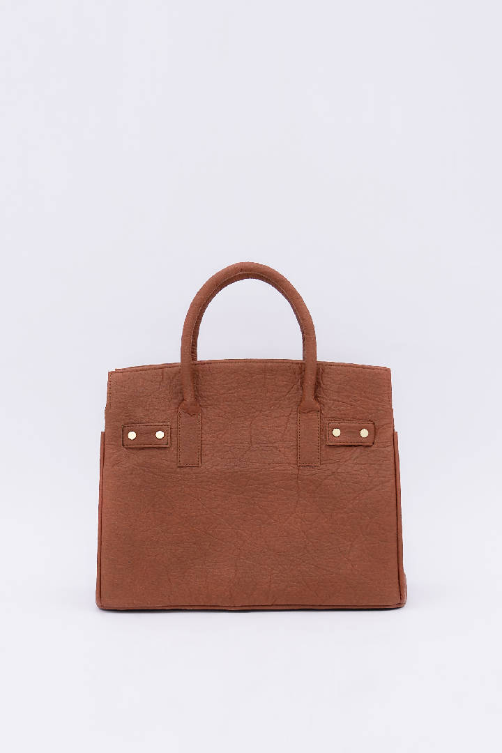 Sydney Piñatex® Handbag in Mocha Brown