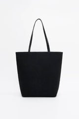 Monte Carlo Organic Cotton Tote Bag in Oyster Black