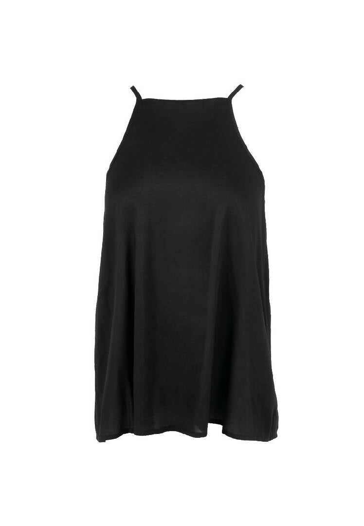 Vancouver Slip Top-BLACK