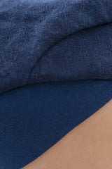 Linen Natural Dyed Face Mask in Indigo Blue