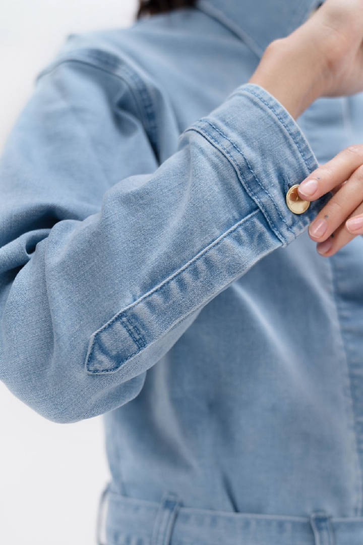 San Francisco - Sustainable Denim Boilersuit - Sky Blue