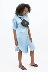 Seville TENCEL™ Oversized Midi Dress in Sommerhus Blue