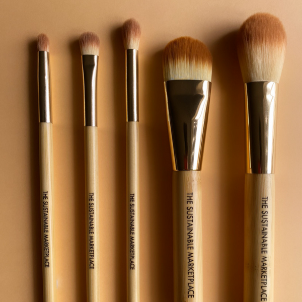 Bamboo Makeup Brushes - Set of 5