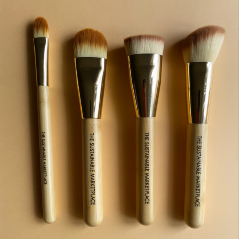 Bamboo Makeup Brushes - Face Set