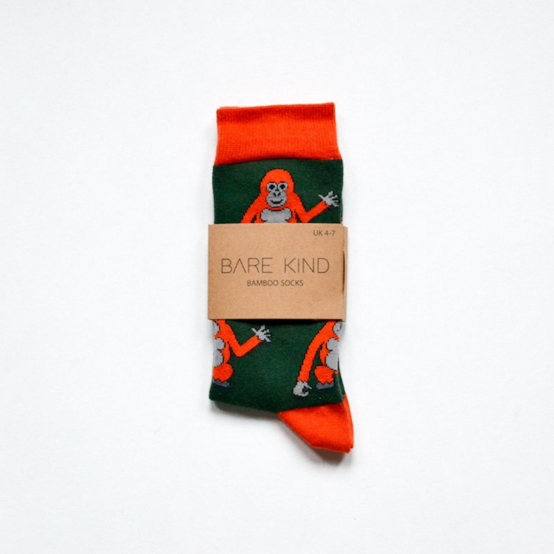 Save the Orangutans Bamboo Socks