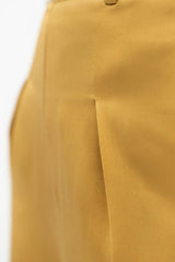 Branson Silk Wide Leg Pants in Mimosa Yellow