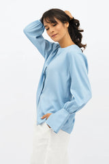 Cap Ferret TENCEL™ Long Sleeves Shirt in Sommerhus Blue