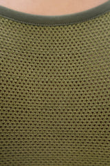Boston - PYRATEX® Organic Cotton Open Back Bra Top - Green Ash