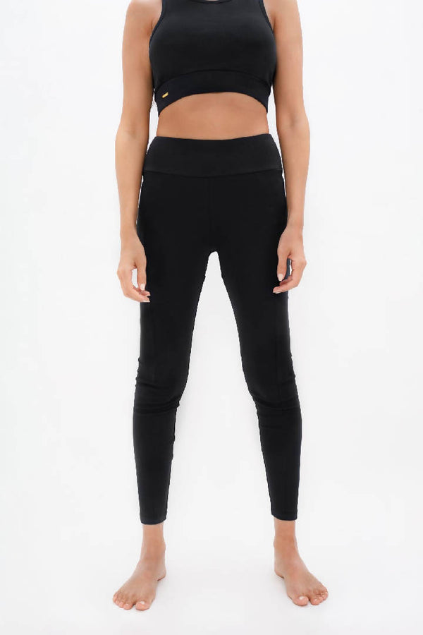 Munich - PYRATEX® Organic Cotton Leggings - Black Sand