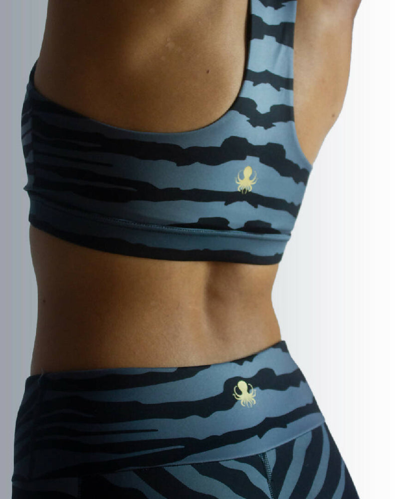 Wahoo Print Racer Back Sports Bra