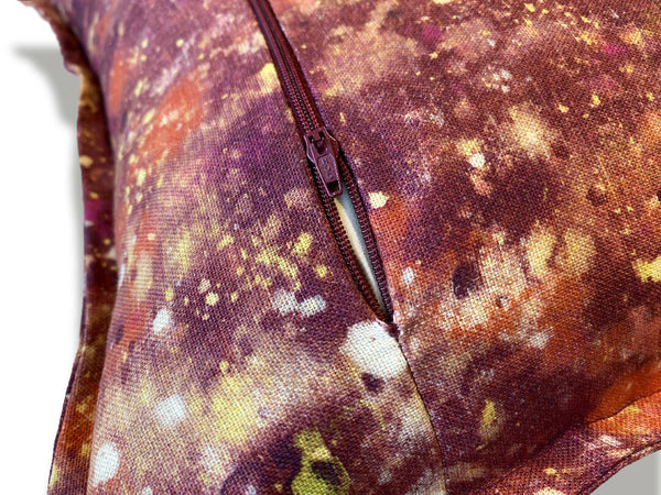 Luxury Irish Linen 40cm Osmosis Red Vibrant Square Cushion