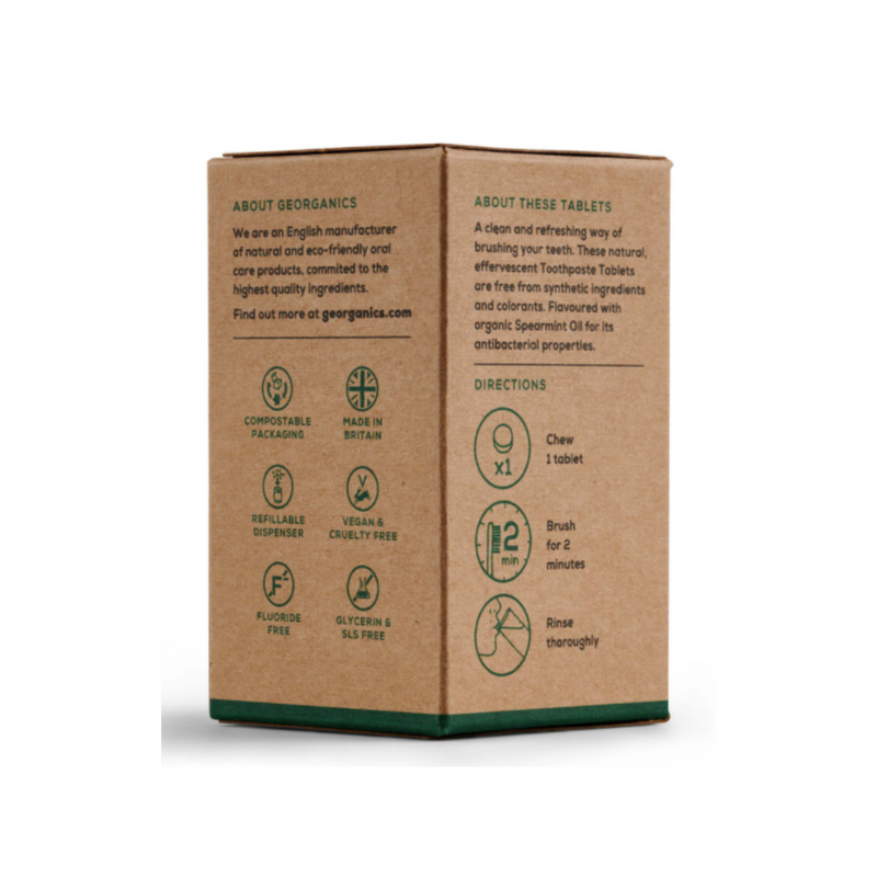 Georganics Toothpaste Tablets Spearmint