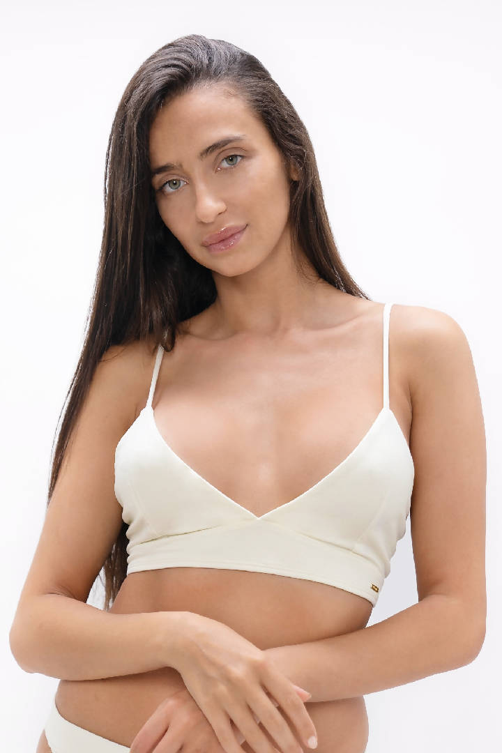 Paris - PYRATEX® Seaweed Fibre Essential Bra Top - Powder White