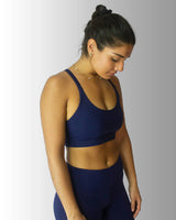 Bluefin Navy Blue Strappy Sports Bra