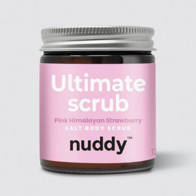 Nuddy Strawberry Pink Himalayan Salt Body Scrub