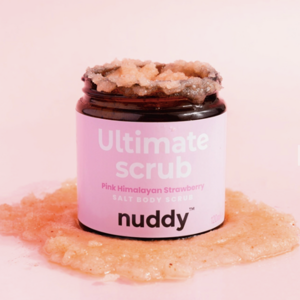 Nuddy Strawberry Pink Himalayan Salt Body Scrub