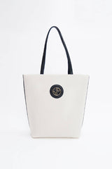 Monte Carlo Organic Cotton Tote Bag in White Dove