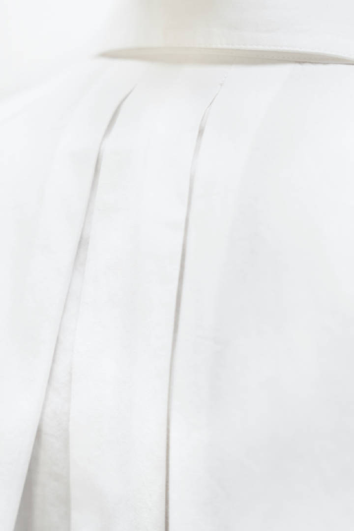 Prague Organic Cotton Collar Shirt in Cloud White