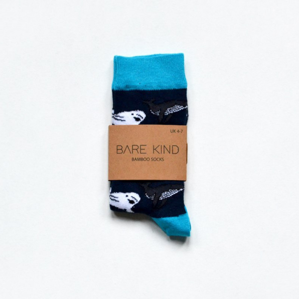 Save the Whales Bamboo Socks
