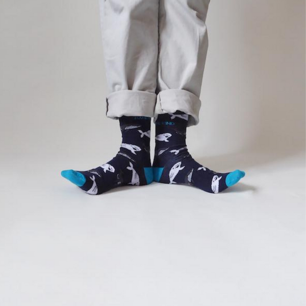 Save the Whales Bamboo Socks