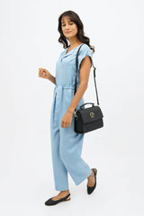 Dakar TENCEL™ Straight Leg Jumpsuit in Sommerhus Blue